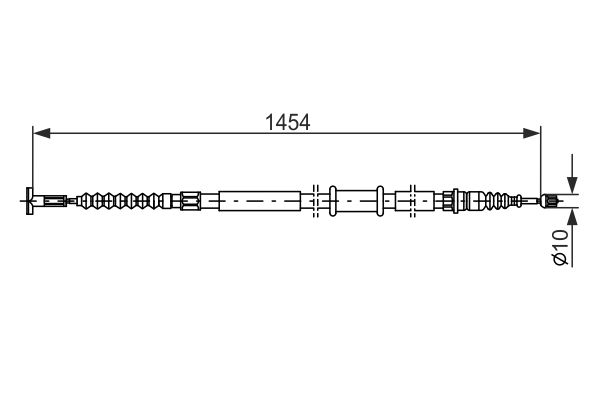 BOSCH 1 987 482 179 Cable Pull, parking brake