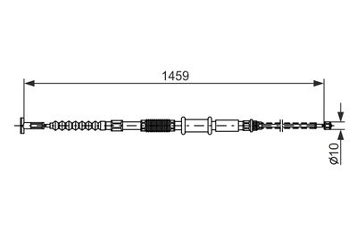 Cable Pull, parking brake BOSCH 1 987 482 180