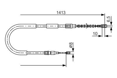 Cable Pull, parking brake BOSCH 1 987 482 217