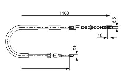 Cable Pull, parking brake BOSCH 1 987 482 218
