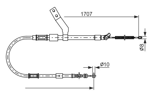 BOSCH 1 987 482 260 Cable Pull, parking brake