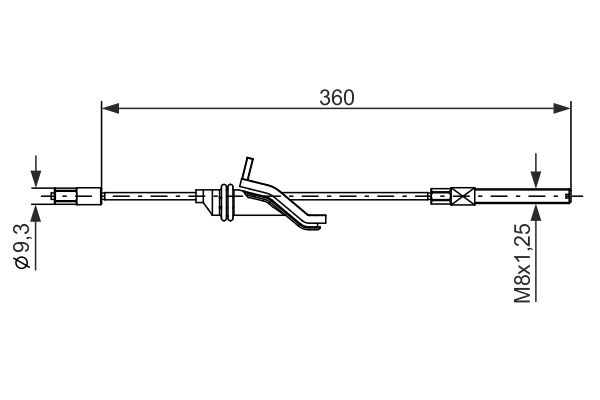 BOSCH 1 987 482 279 Cable Pull, parking brake