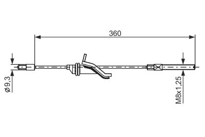Cable Pull, parking brake BOSCH 1 987 482 279