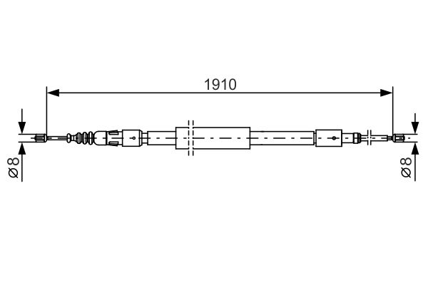 BOSCH 1 987 482 318 Cable Pull, parking brake