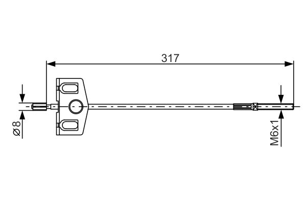 BOSCH 1 987 482 342 Cable Pull, parking brake