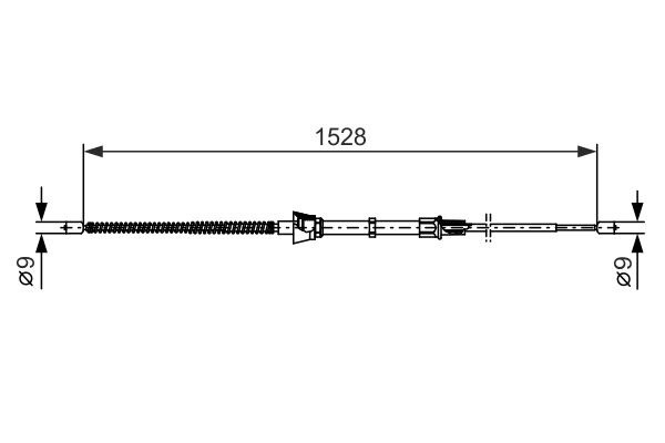 BOSCH 1 987 482 374 Cable Pull, parking brake