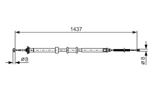 BOSCH 1 987 482 391 Cable Pull, parking brake