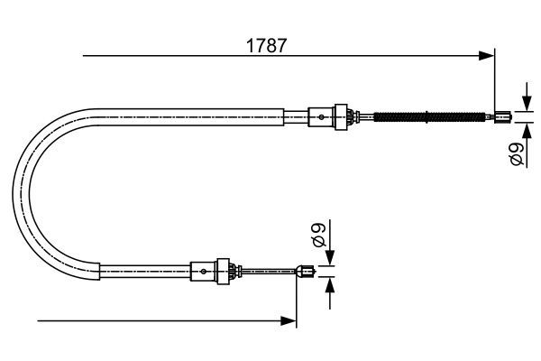 BOSCH 1 987 482 410 Cable Pull, parking brake