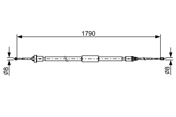 BOSCH 1 987 482 495 Cable Pull, parking brake