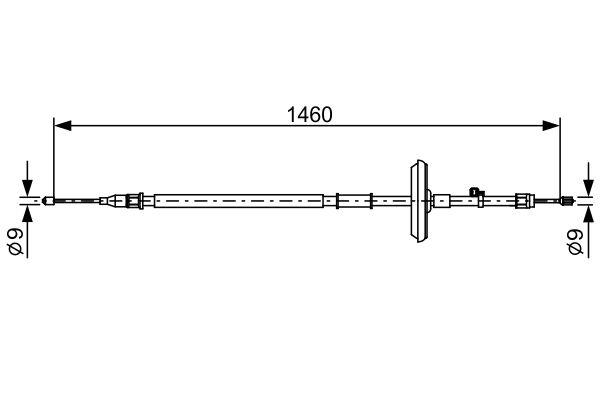 BOSCH 1 987 482 504 Cable Pull, parking brake
