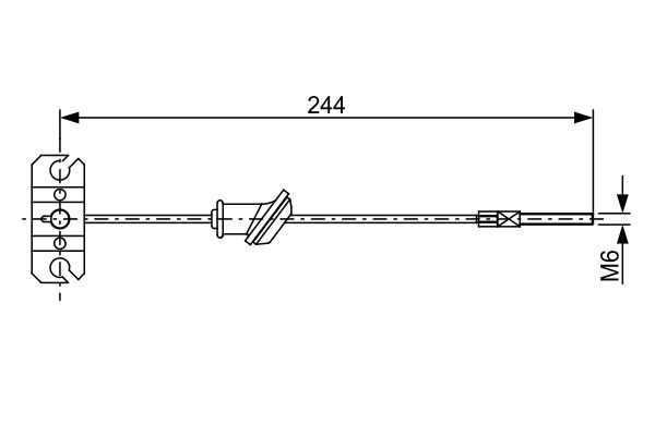 BOSCH 1 987 482 514 Cable Pull, parking brake