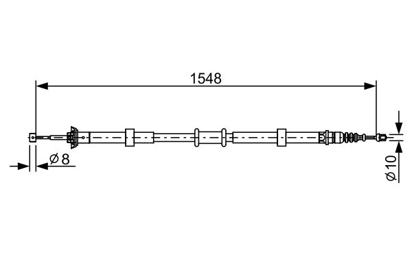 BOSCH 1 987 482 528 Cable Pull, parking brake
