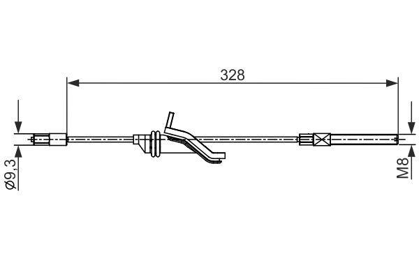 BOSCH 1 987 482 545 Cable Pull, parking brake