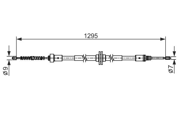 BOSCH 1 987 482 558 Cable Pull, parking brake