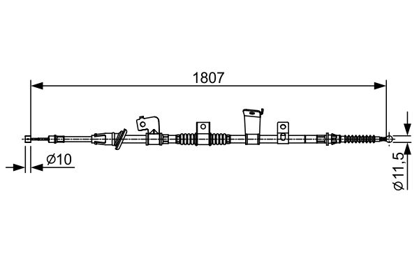 BOSCH 1 987 482 569 Cable Pull, parking brake