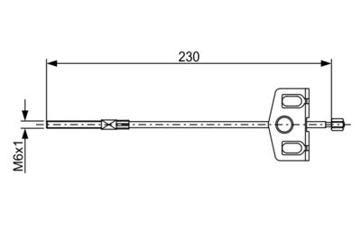 Cable Pull, parking brake BOSCH 1 987 482 629