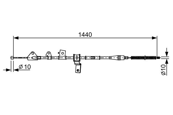 BOSCH 1 987 482 647 Cable Pull, parking brake