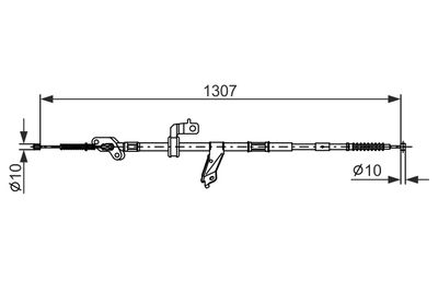 Cable Pull, parking brake BOSCH 1 987 482 901
