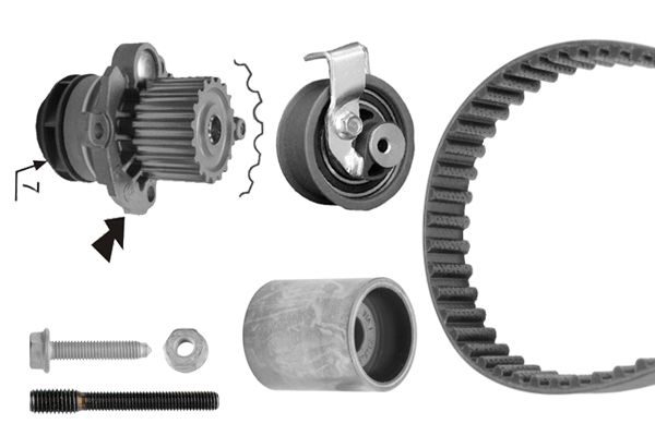 BOSCH 1 987 948 868 Water Pump & Timing Belt Kit