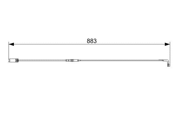 BOSCH 1 987 473 005 Warning Contact, brake pad wear