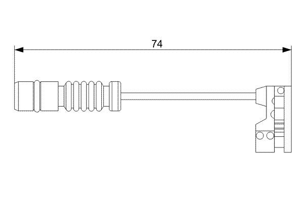 BOSCH 1 987 473 008 Warning Contact, brake pad wear