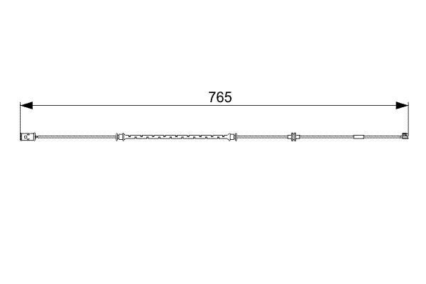 BOSCH 1 987 473 018 Warning Contact, brake pad wear