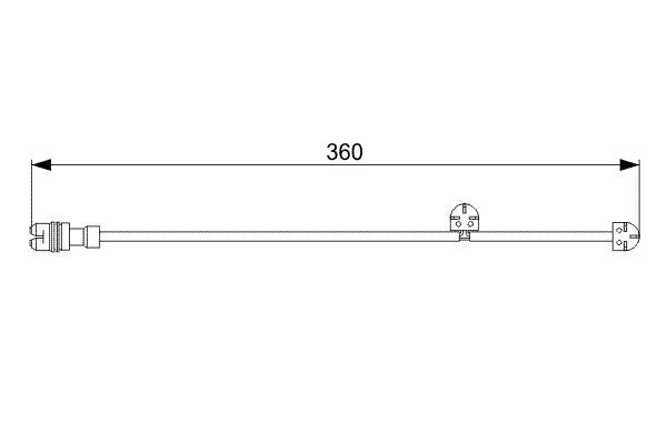 BOSCH 1 987 473 023 Warning Contact, brake pad wear