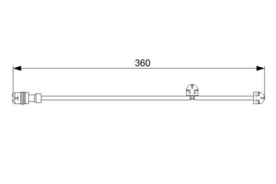 Warning Contact, brake pad wear BOSCH 1 987 473 023