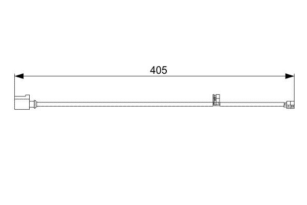 BOSCH 1 987 473 025 Warning Contact, brake pad wear