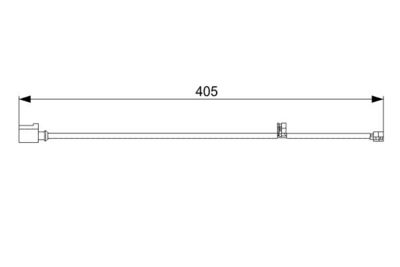 Warning Contact, brake pad wear BOSCH 1 987 473 025