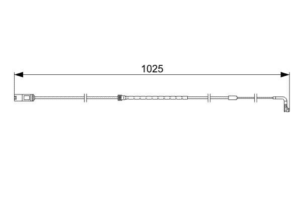 BOSCH 1 987 473 026 Warning Contact, brake pad wear