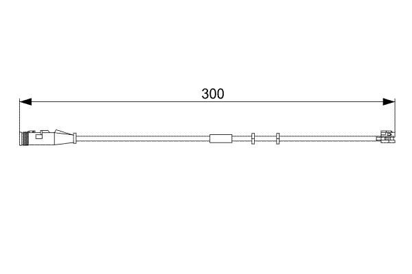 BOSCH 1 987 473 033 Warning Contact, brake pad wear