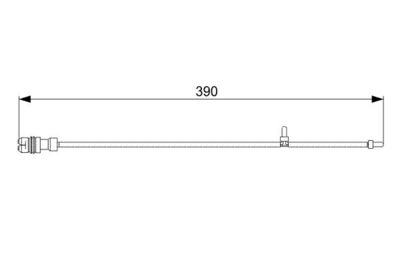 Warning Contact, brake pad wear BOSCH 1 987 473 041