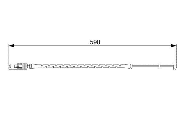 BOSCH 1 987 473 042 Warning Contact, brake pad wear