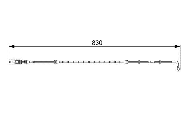 BOSCH 1 987 473 043 Warning Contact, brake pad wear