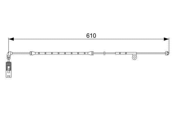 BOSCH 1 987 473 047 Warning Contact, brake pad wear