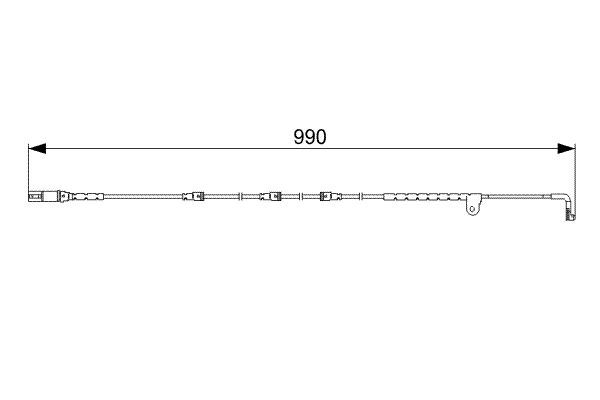 BOSCH 1 987 473 049 Warning Contact, brake pad wear
