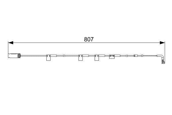 BOSCH 1 987 473 058 Warning Contact, brake pad wear