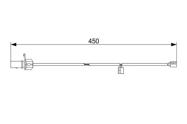 BOSCH 1 987 473 583 Warning Contact, brake pad wear