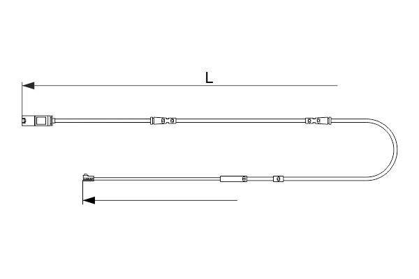 BOSCH 1 987 473 621 Warning Contact, brake pad wear
