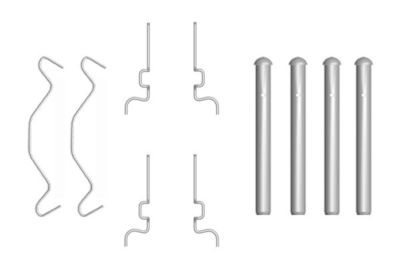 Accessory Kit, disc brake pad BOSCH 1 987 474 313