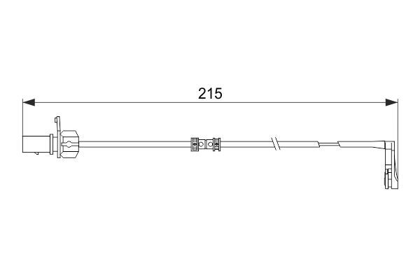 BOSCH 1 987 474 489 Warning Contact, brake pad wear