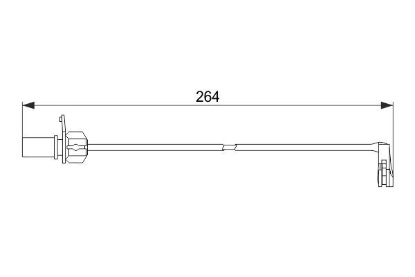 BOSCH 1 987 474 517 Warning Contact, brake pad wear