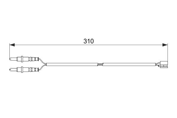 BOSCH 1 987 474 519 Warning Contact, brake pad wear