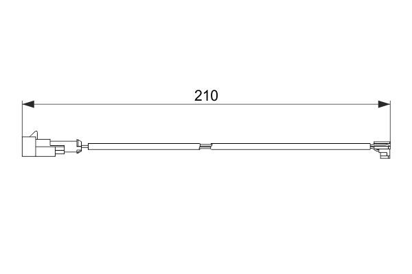 BOSCH 1 987 474 520 Warning Contact, brake pad wear