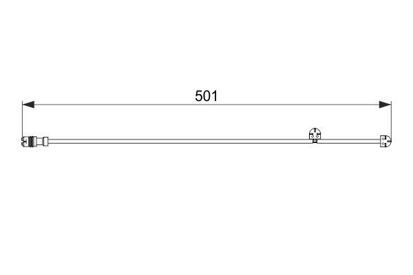 BOSCH 1 987 474 556 Warning Contact, brake pad wear