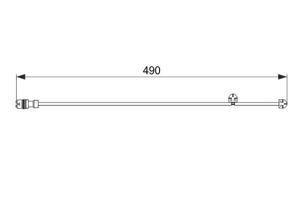 BOSCH 1 987 474 560 Warning Contact, brake pad wear