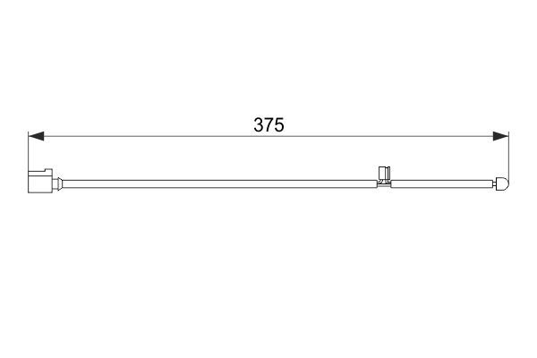 BOSCH 1 987 474 562 Warning Contact, brake pad wear