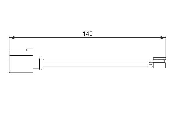 BOSCH 1 987 474 566 Warning Contact, brake pad wear