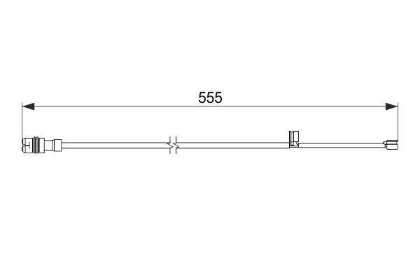 BOSCH 1 987 474 568 Warning Contact, brake pad wear